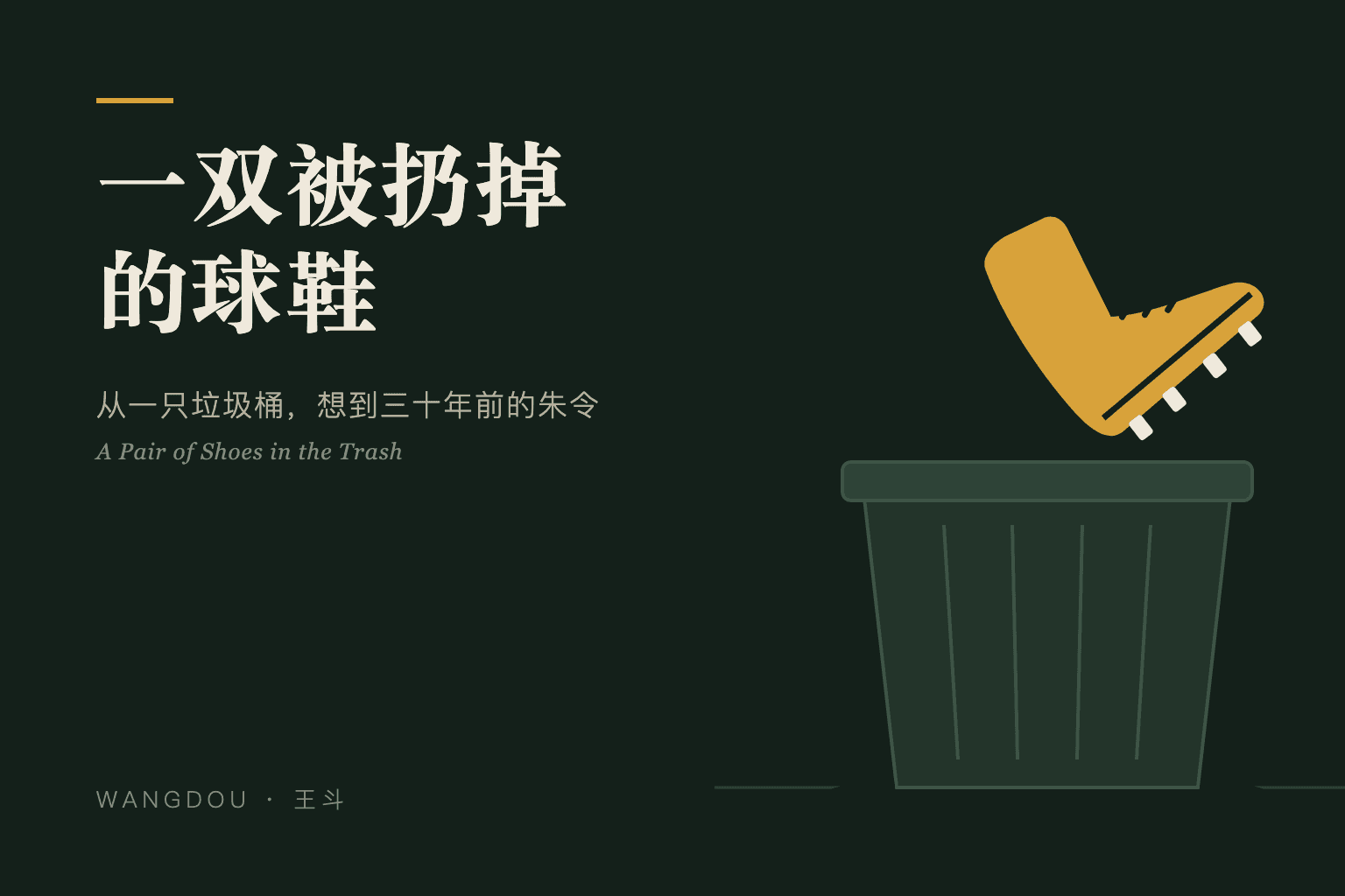 一双被扔掉的球鞋